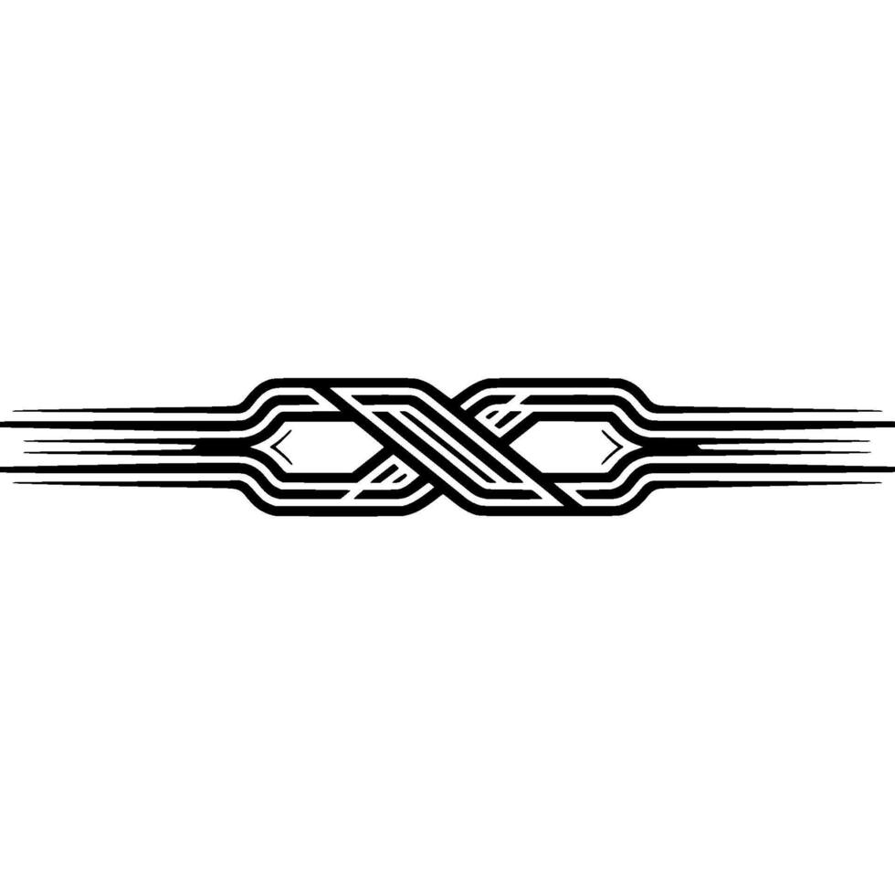 Minimalist Infinity Symbol in Black and White with Radiant Glow vector