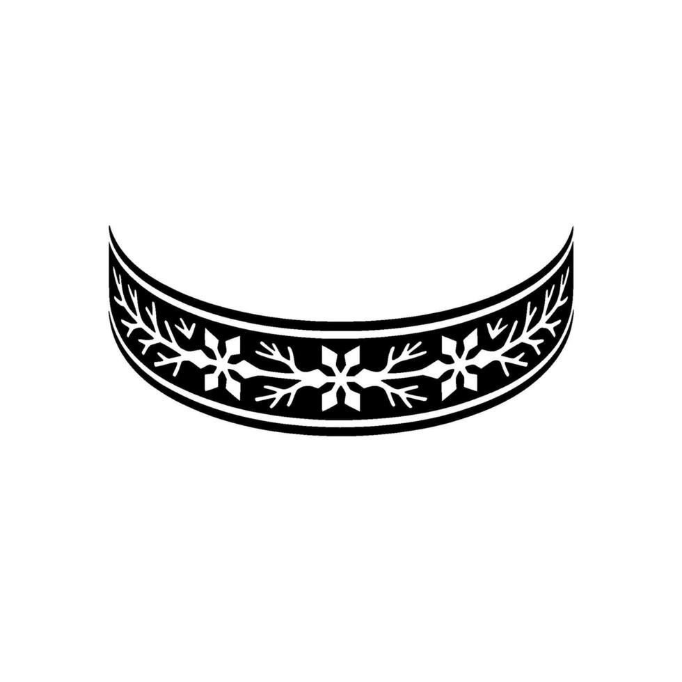 Black and White Ornamental Border , Minimalist, Simple Elegance vector