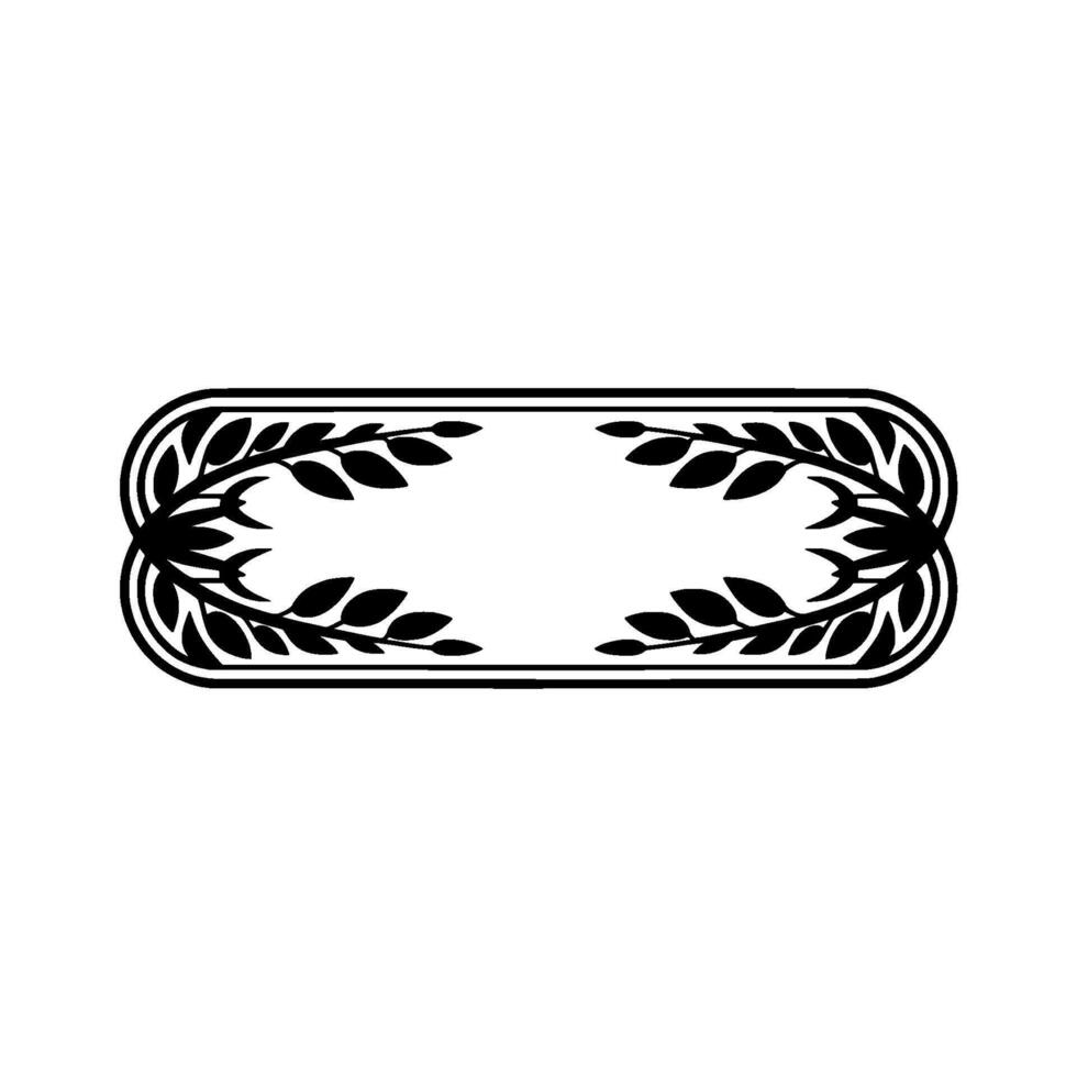 Floral Frame, Minimalist , Blank Space, Elegant Border vector