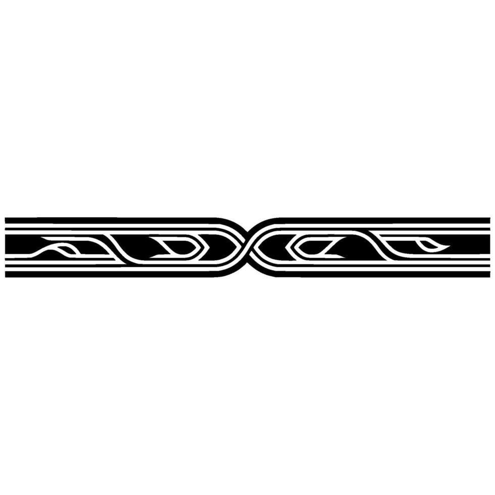 Elegant Ornamental Border in Black and White on Light Gray vector