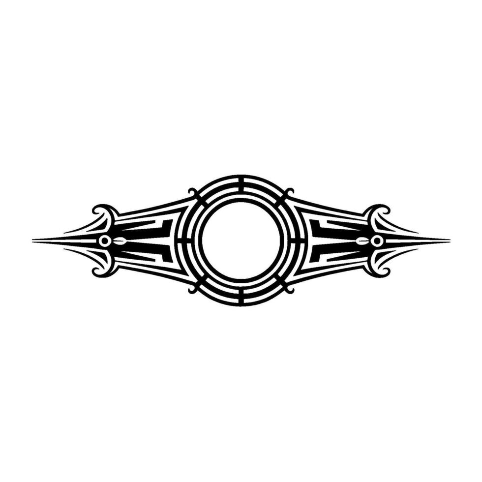 Geometric Ornament Black White Art Deco vector