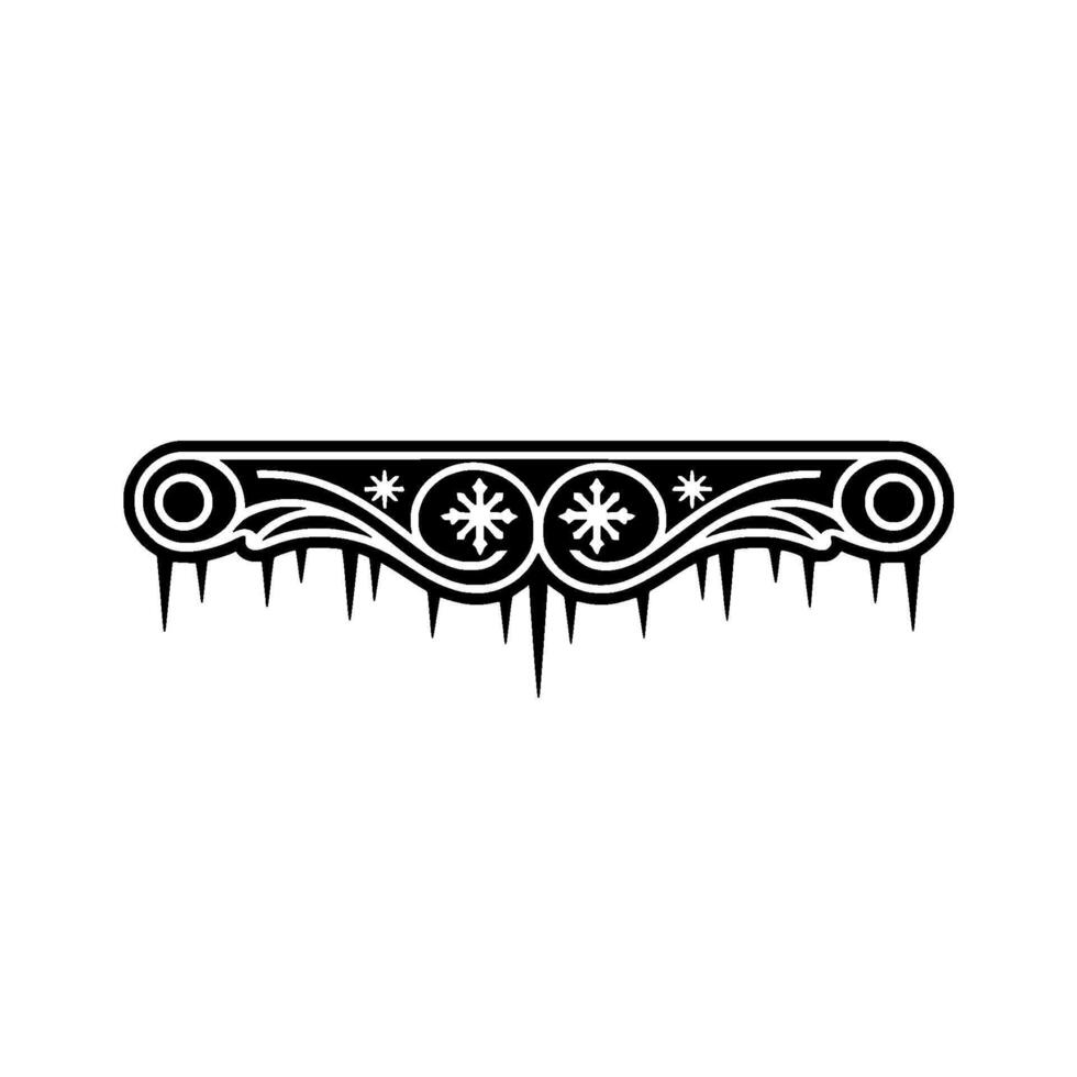 Decorative Winter Element, Snowflake , Illustration vector