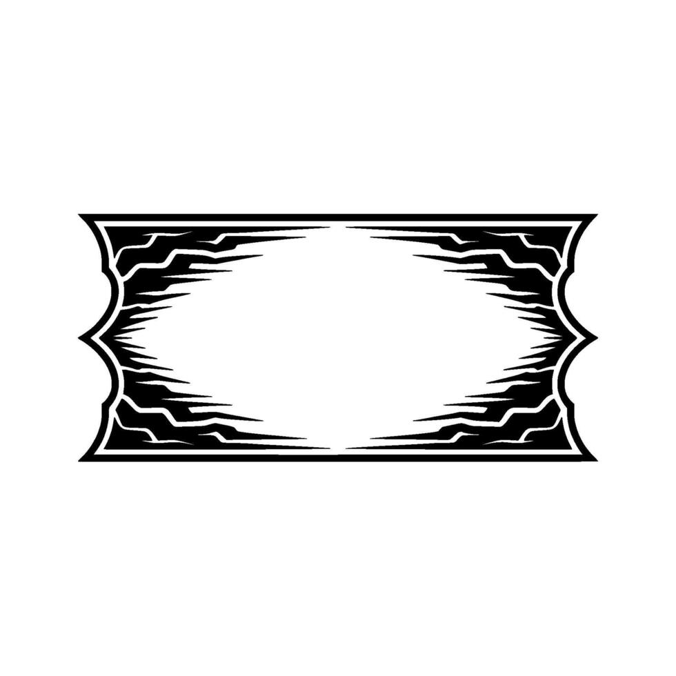 Decorative Black Frame - Minimalist , Blank Space vector