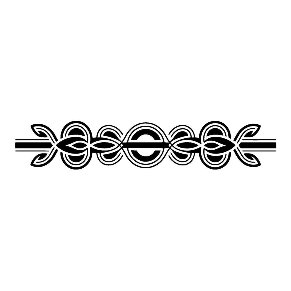 Ornamental Black and White, Border vector