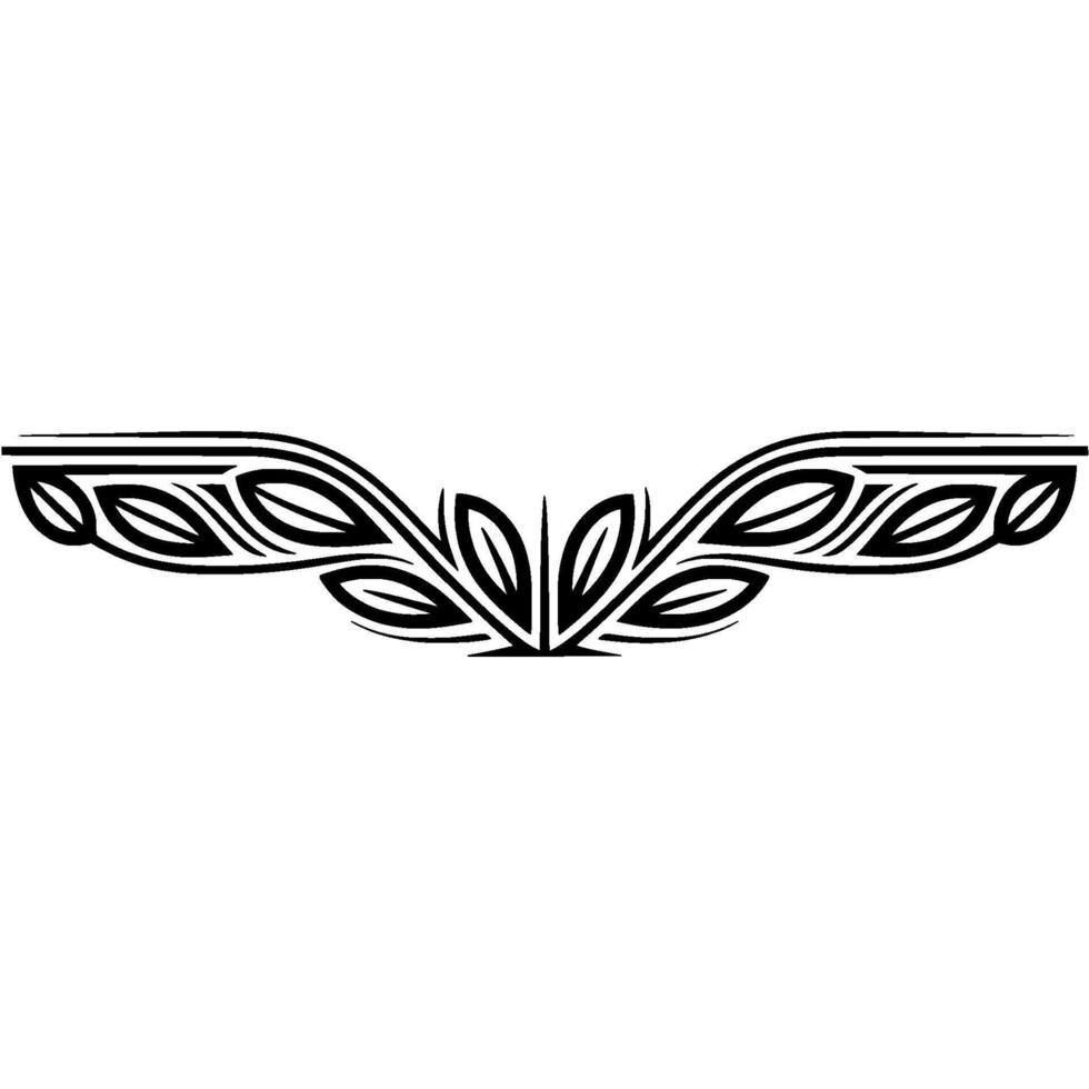 Minimalist Floral Border Art Deco Style, Illustration vector