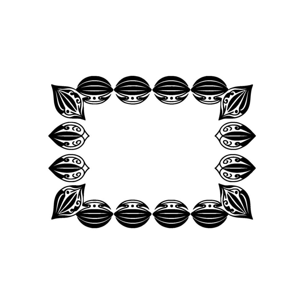 Geometric Tribal Frame, Elegant , Minimalist Style vector