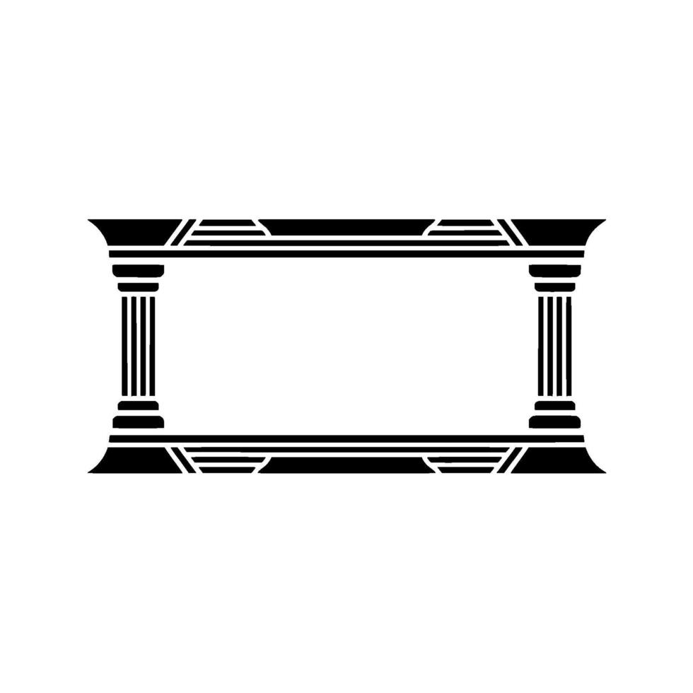 Geometric Deco Frame, Classic Elegance vector