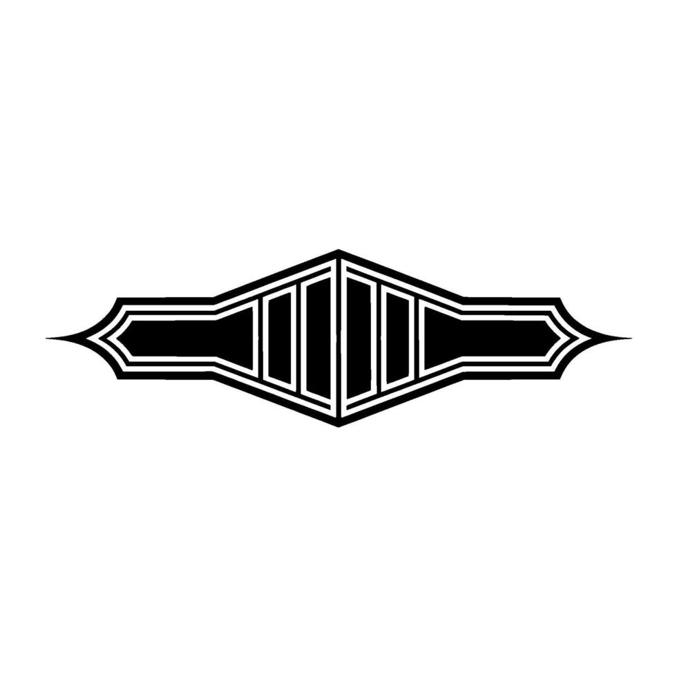 Geometric Mask Emblem, Modern Abstract vector