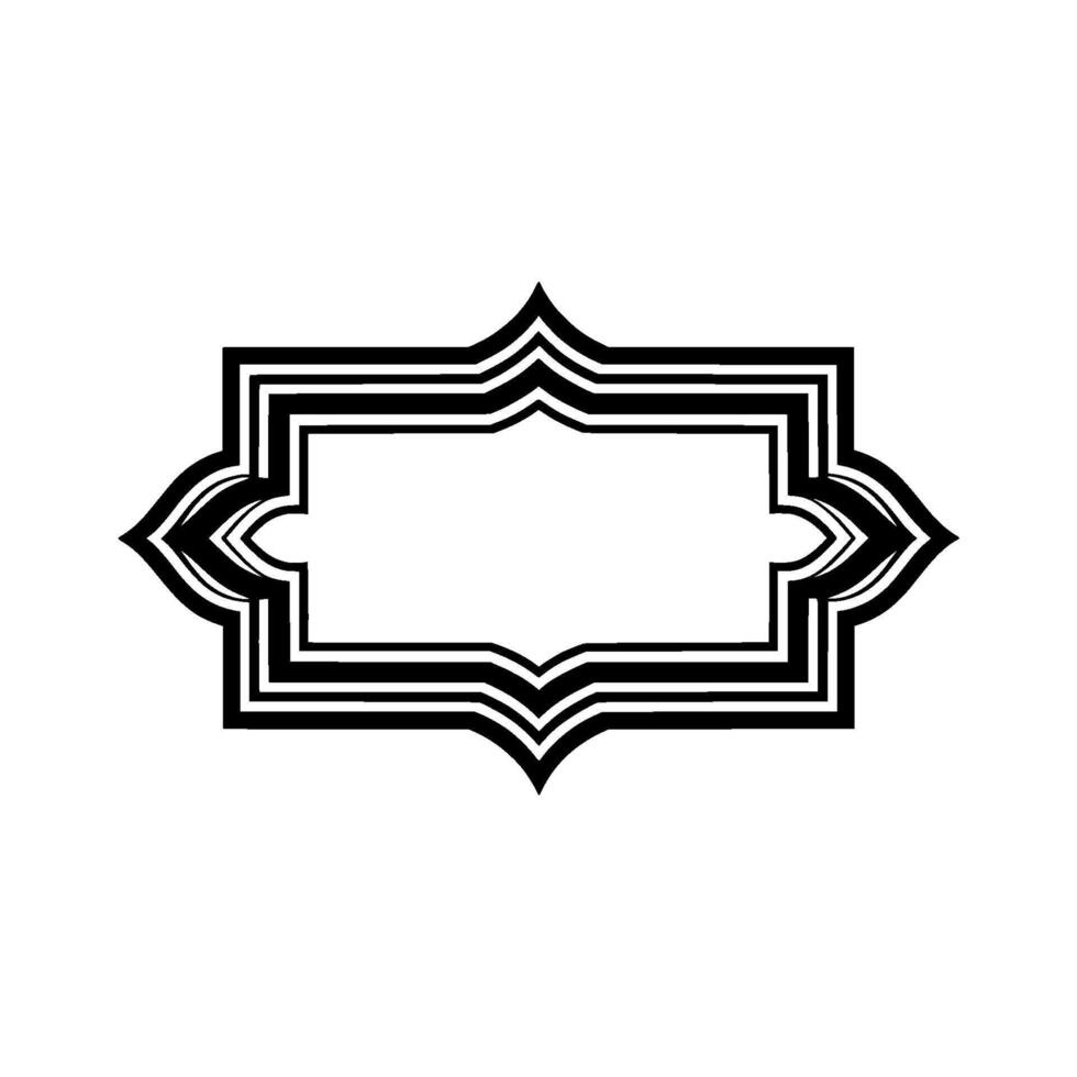 Intricate Black Frame, Minimalist , Elegant Border, Geometric vector