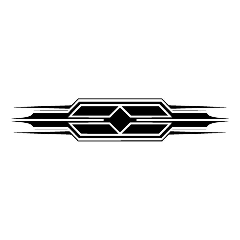 Art Deco Geometric Divider, Vintage Elegance vector