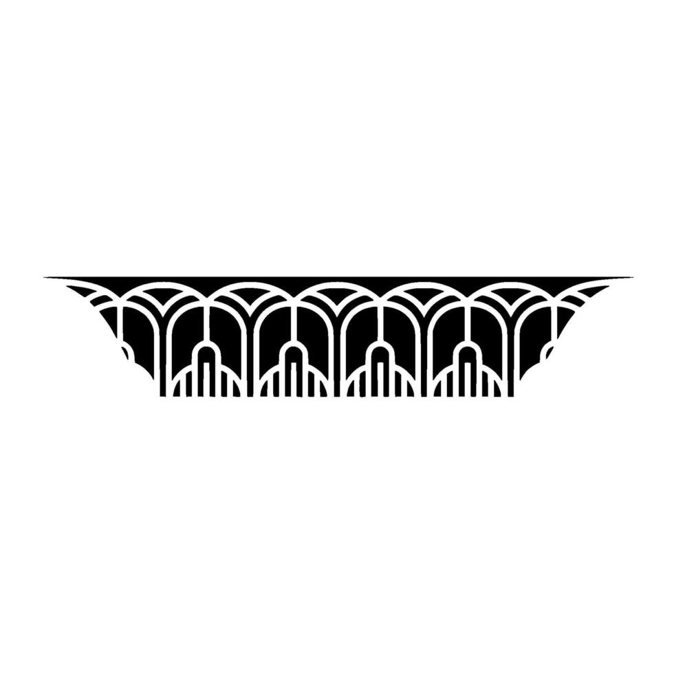 Art Deco Archway Ornament, Geometric Elegance, Artdeco vector