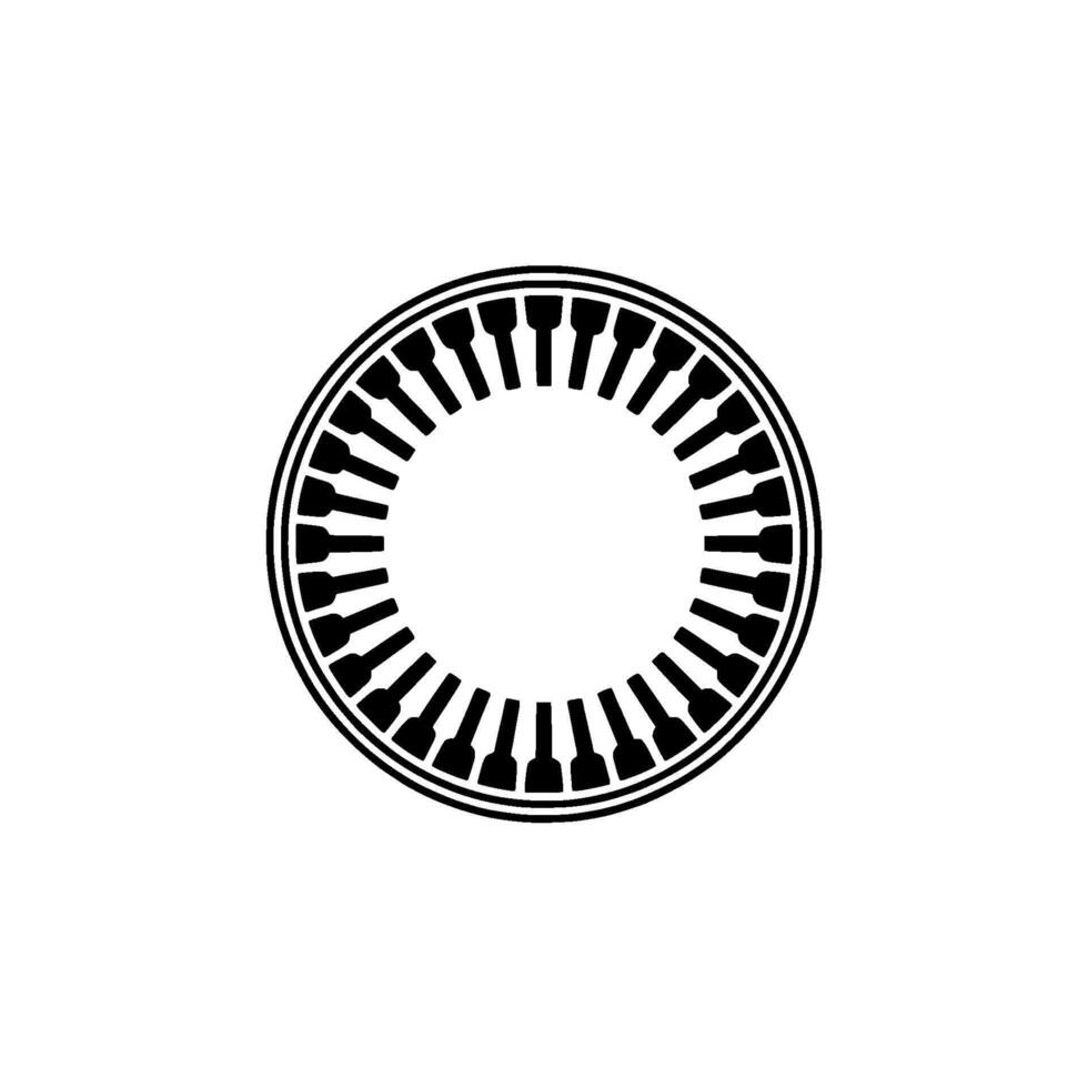 Geometric Radial Pattern, Minimalist - Circle vector
