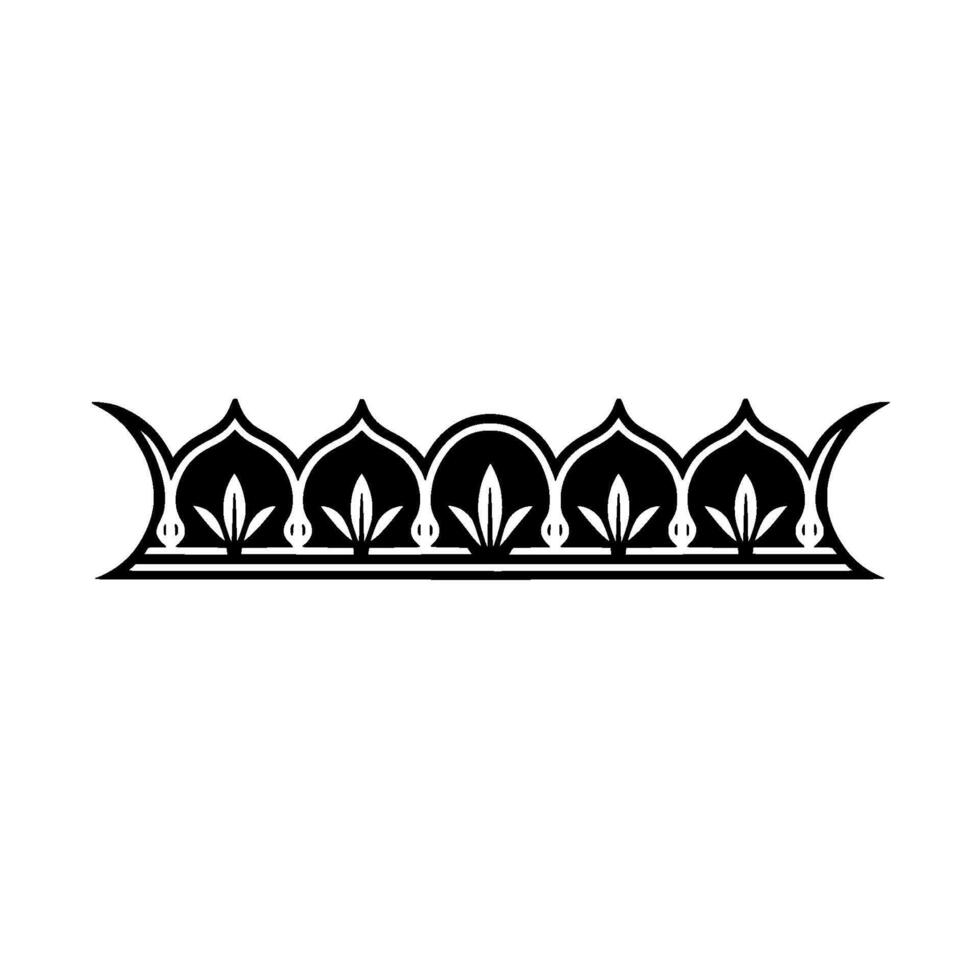Intricate Floral Border, Vintage Ornamentation, Elegant vector