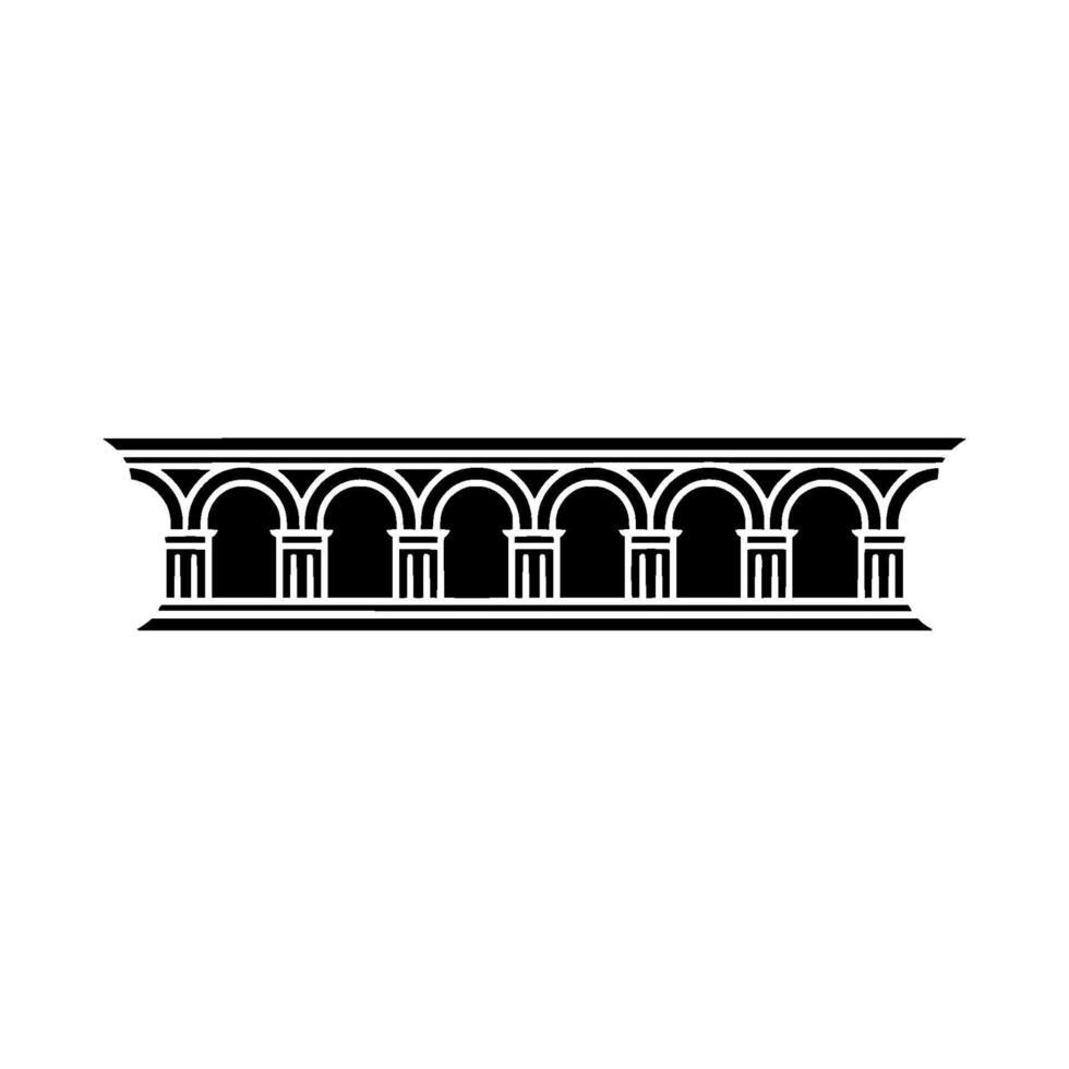 Geometric Archway, Minimalist , Classic Ornamentation vector