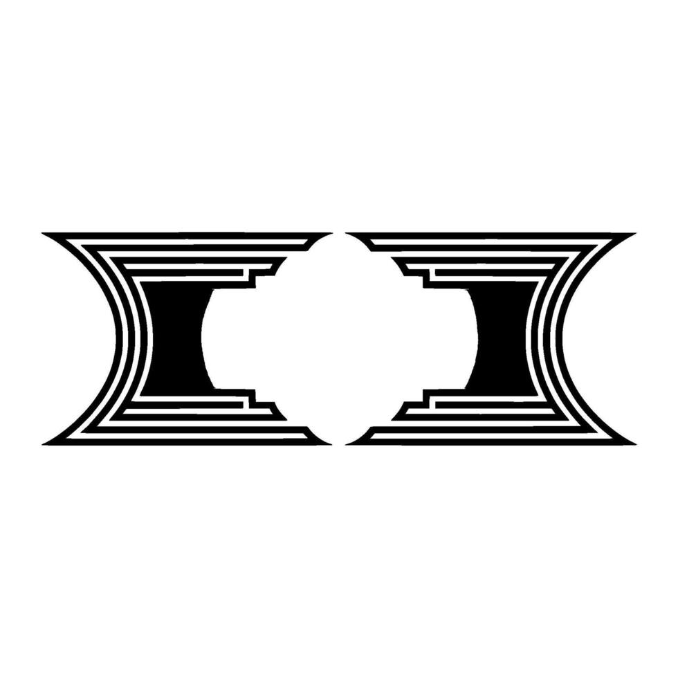 Geometric Symmetry, Shadow Gradient, Modern vector