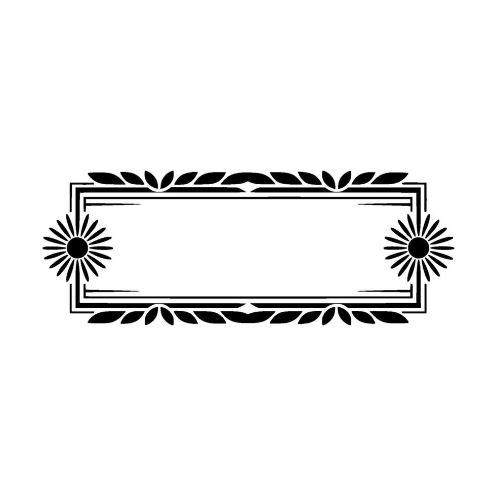 Elegant Vintage Frame, Decorative Border, Shadowed vector
