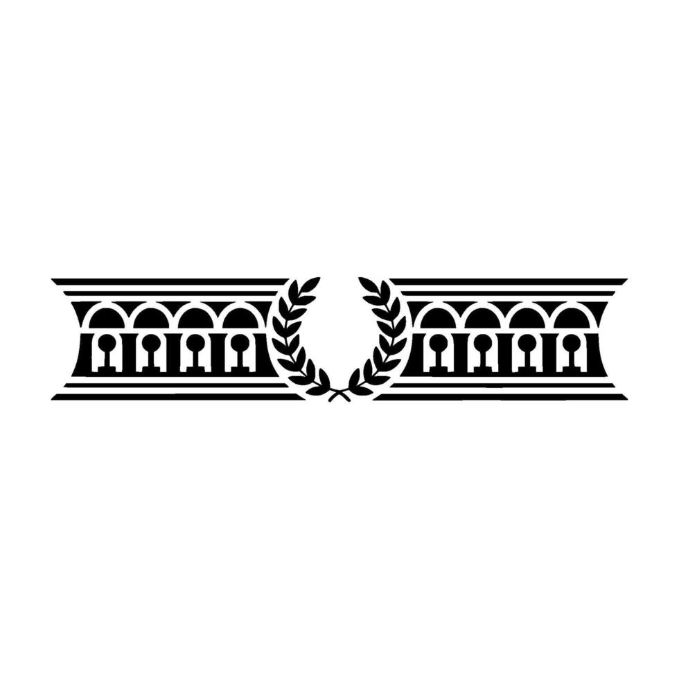 Classical Laurel Border, Elegant Decorative Element vector