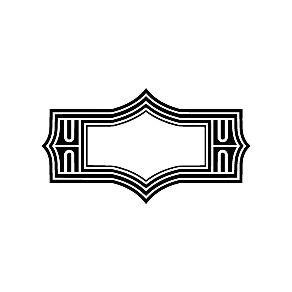 Art Deco Frame, Elegant , Vintage Style, Minimalist, Geometric vector