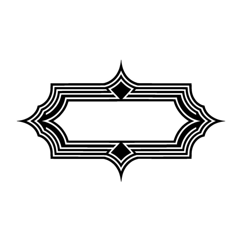 Art Deco Frame, Geometric Ornament, Vintage , Minimalist Elegance vector