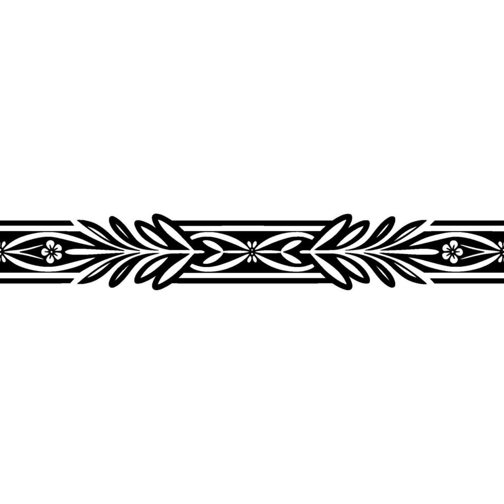 Intricate Art Deco Border, Elegant Decorative Element vector