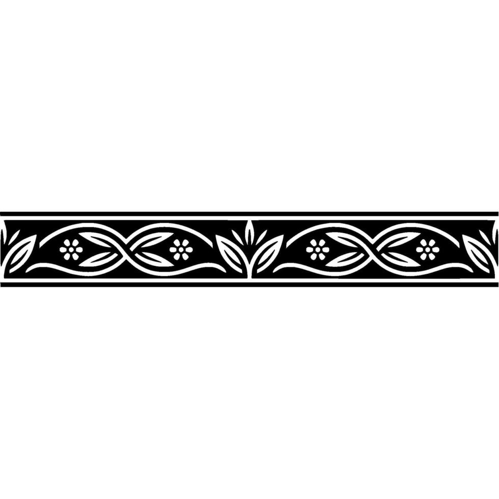 Elegant Celtic Border, Vintage Decorative Element, Ornament vector