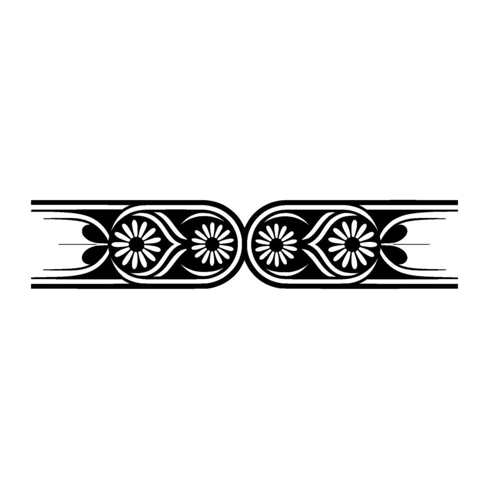 Elegant Byzantine Border, Decorative Element vector
