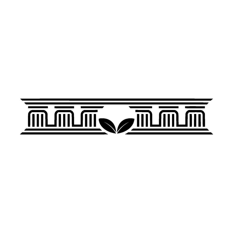 Geometric Botanical Emblem, Minimalist vector