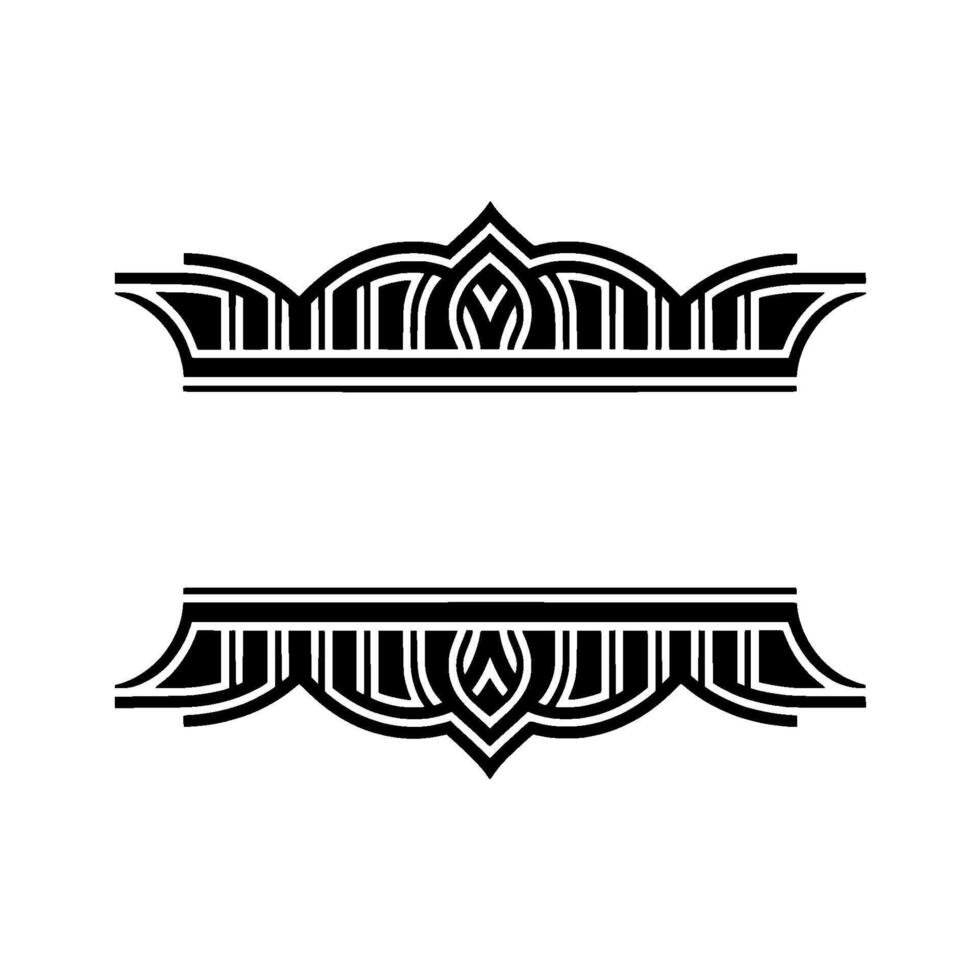 Art Deco Border, Elegant , Vintage Ornamentation vector