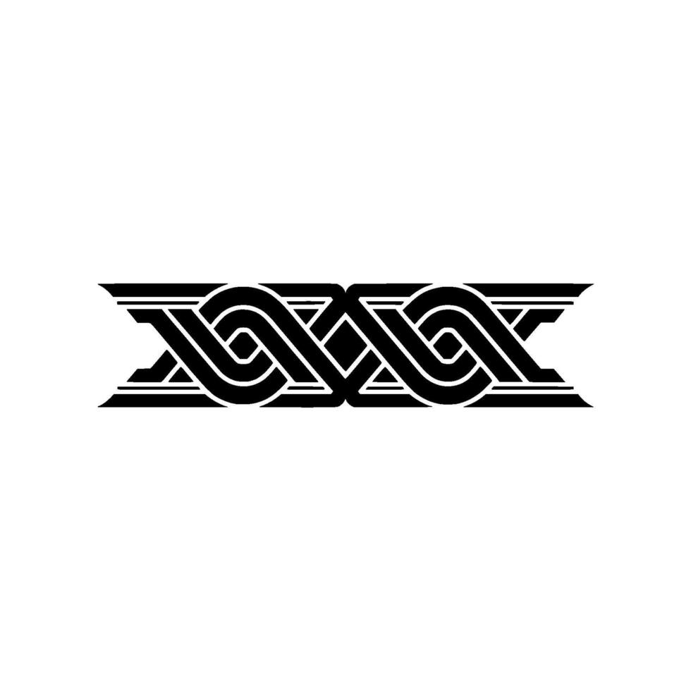 Intricate Interwoven Pattern, Geometric , Minimalist Aesthetic vector