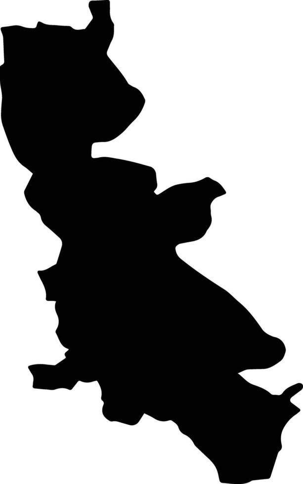 My Duc Vietnam silhouette map vector