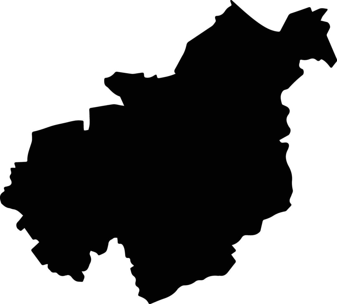 My Xuyen Vietnam silhouette map vector