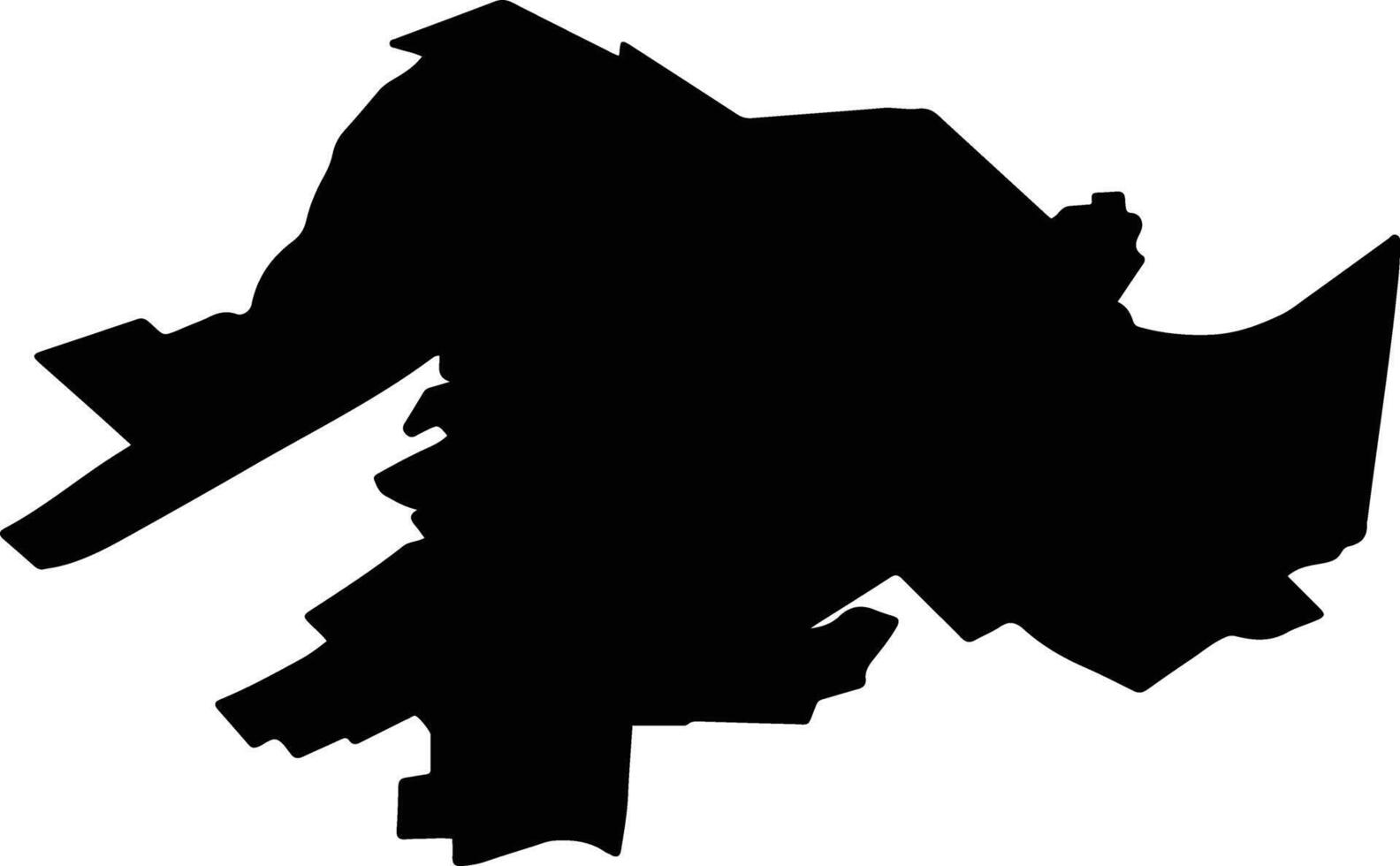 OVIDIU Romania silhouette map vector