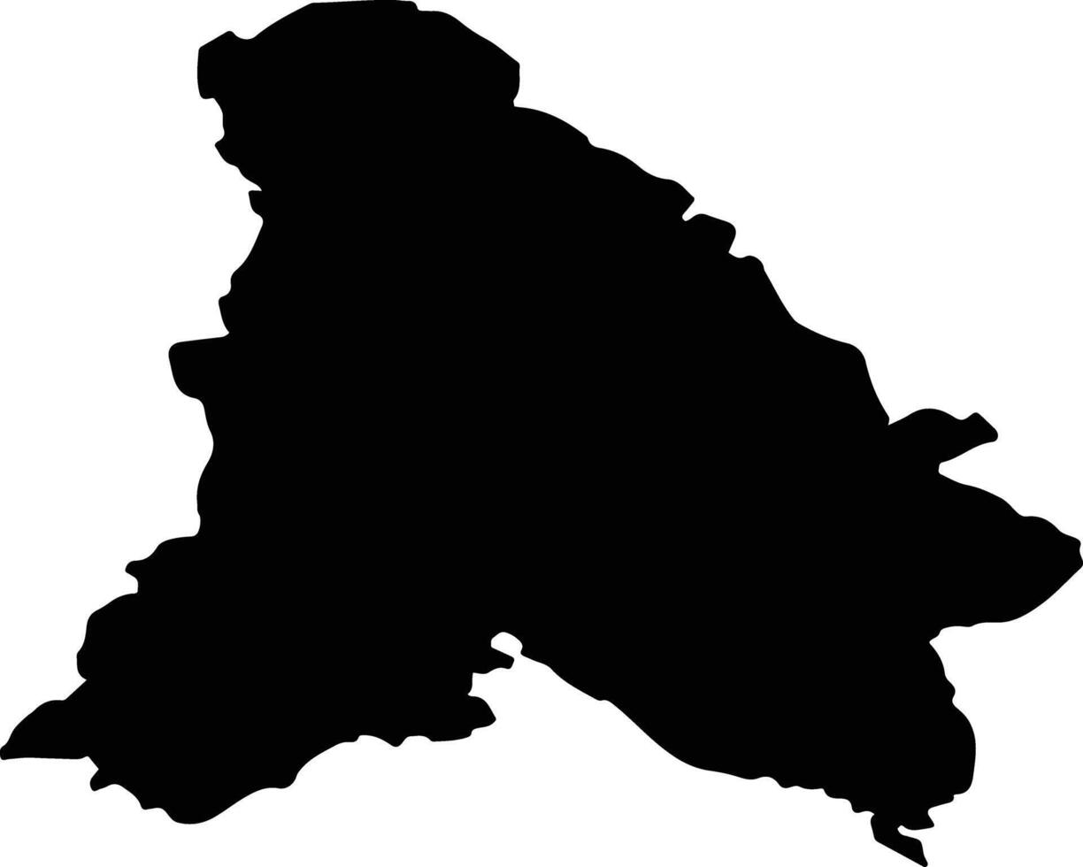 PODENI Romania silhouette map vector