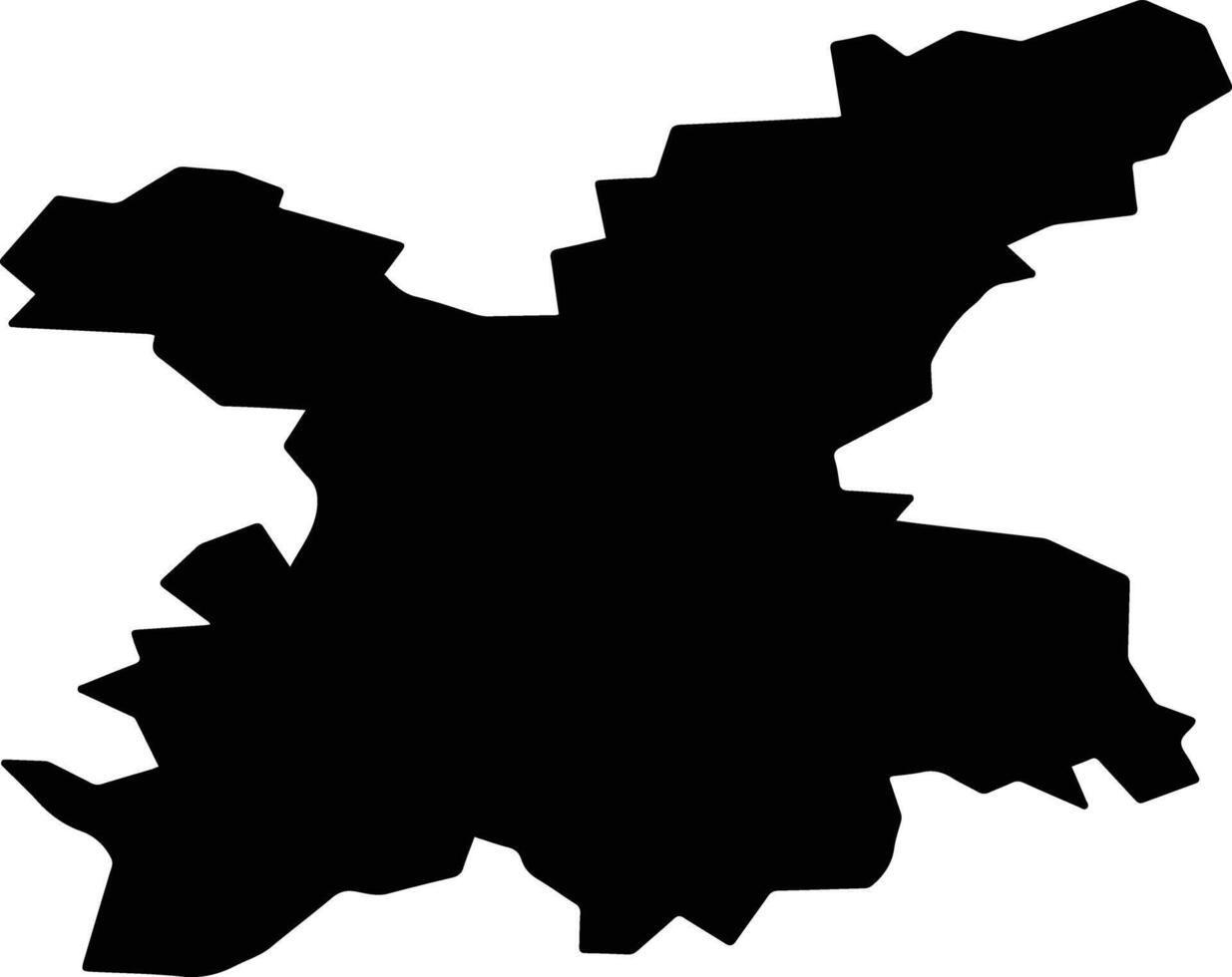 Podolsk Urban Okrug Russia silhouette map vector