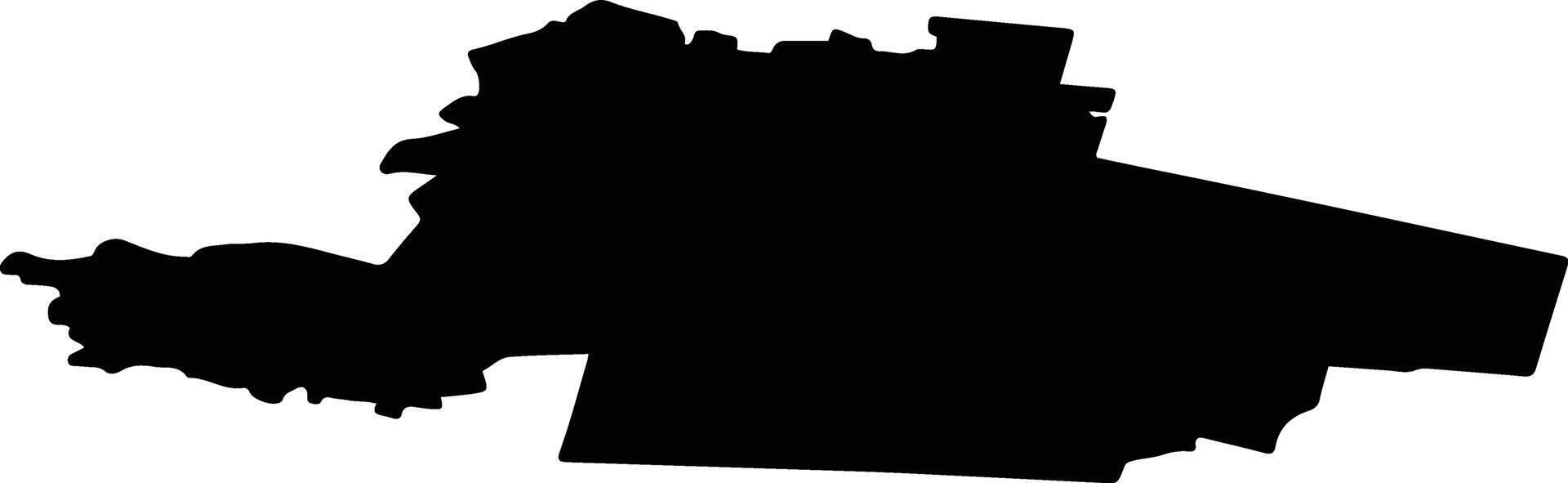 Podosinovsky District Russia silhouette map vector