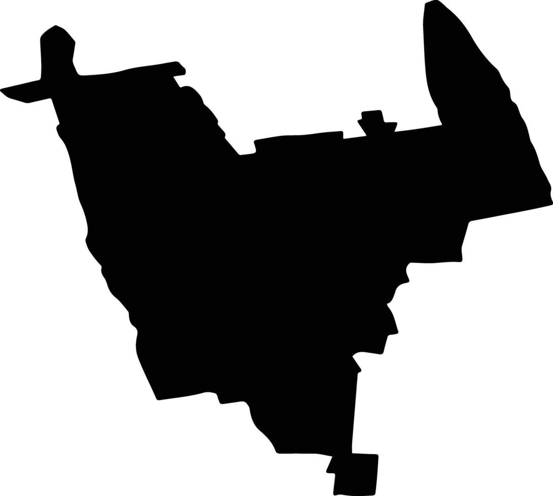 POGANA Romania silhouette map vector