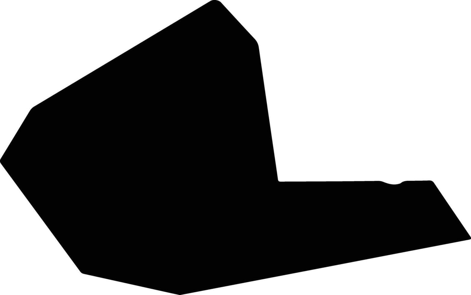 Pogradec Albania silhouette map vector