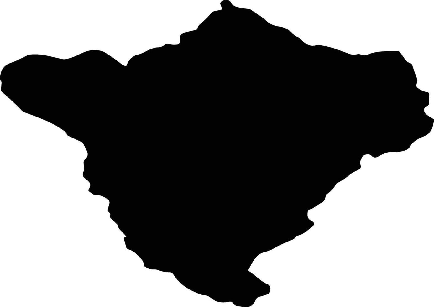 POIANA MARULUI Romania silhouette map vector