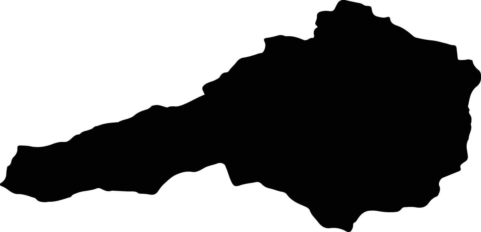 POIANA TEIULUI Romania silhouette map vector