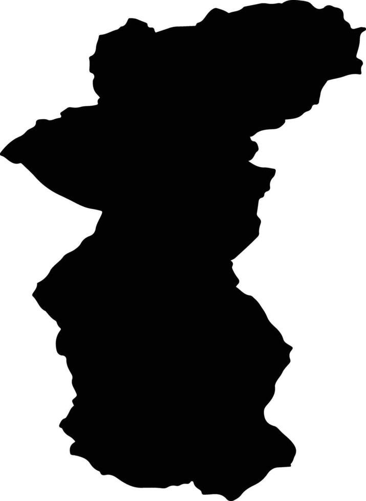 POIANA STAMPEI Romania silhouette map vector