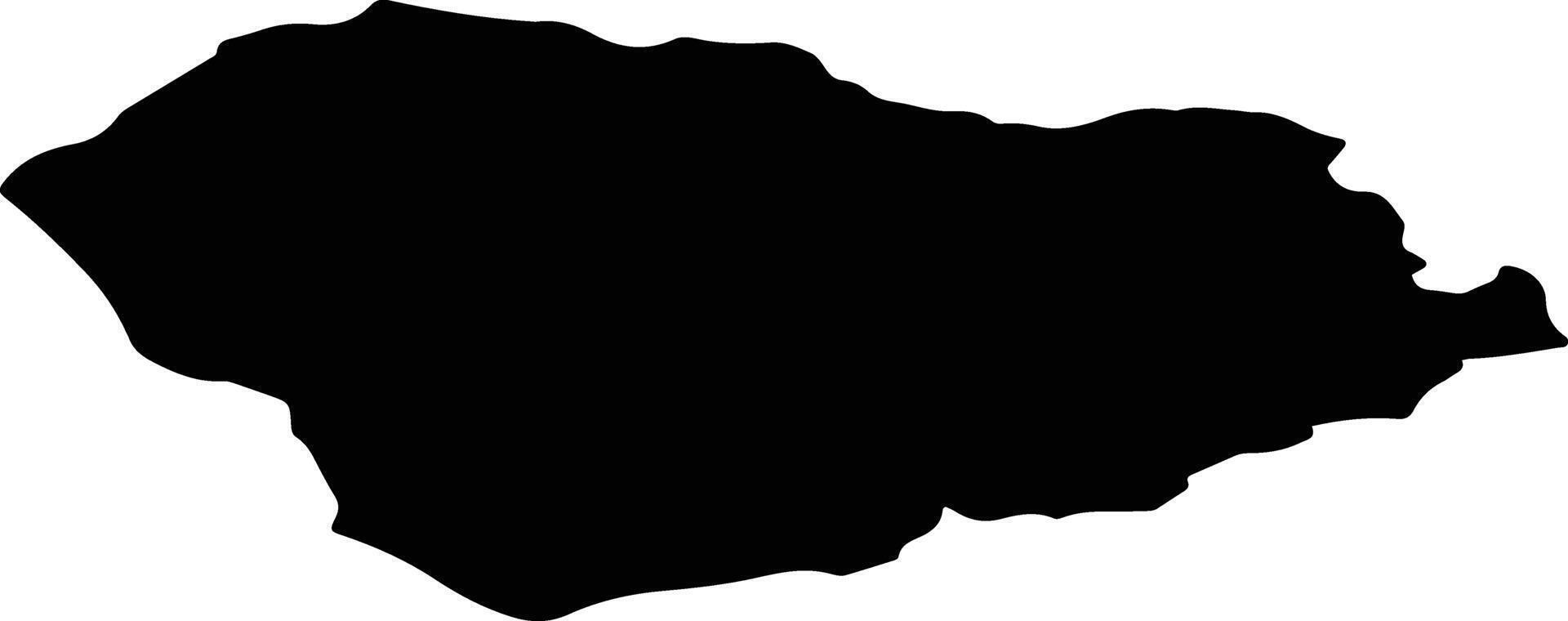 POIANA VADULUI Romania silhouette map vector