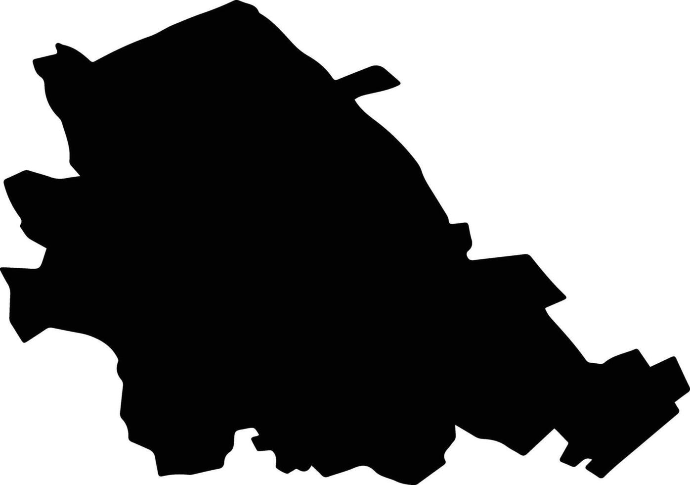 POIENARI Romania silhouette map vector