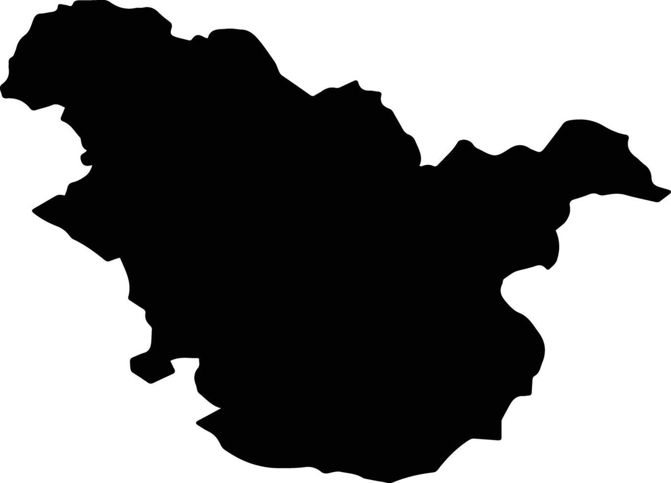 POIENARII DE MUSCEL Romania silhouette map vector
