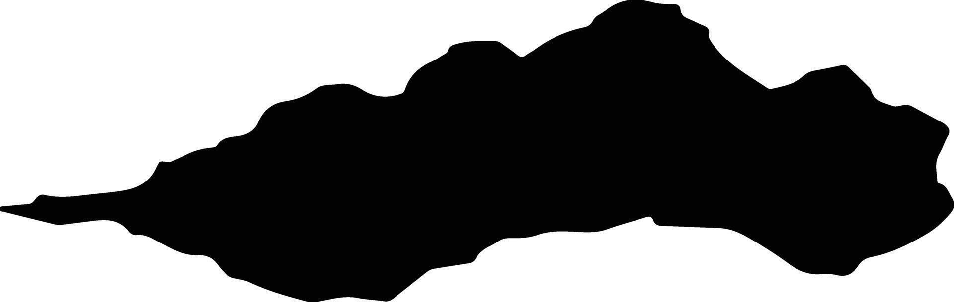 POIENILE IZEI Romania silhouette map vector