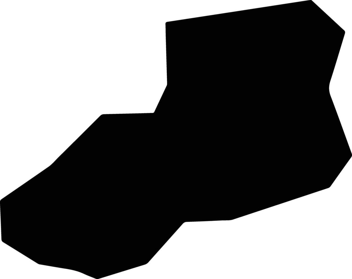 Pojuca Brazil silhouette map vector