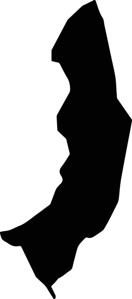 Pokot Uganda silhouette map vector