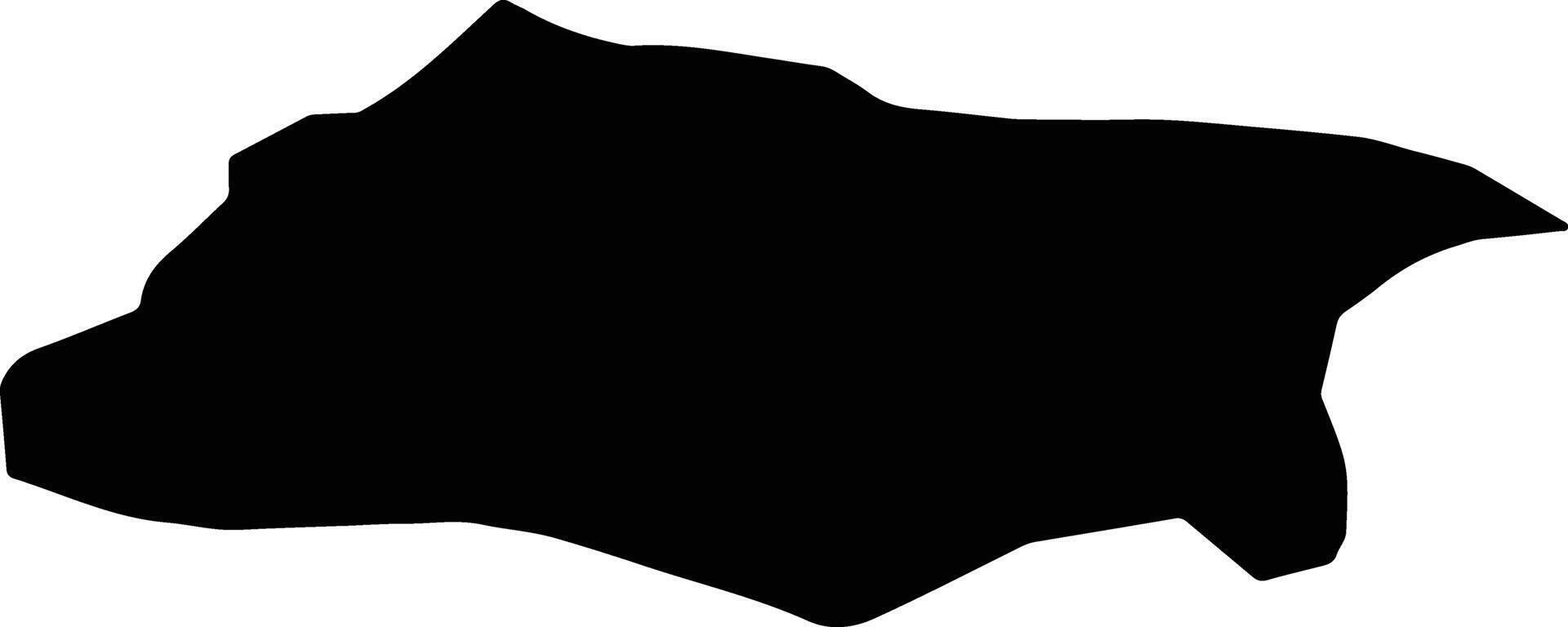 Polateli Turkey silhouette map vector