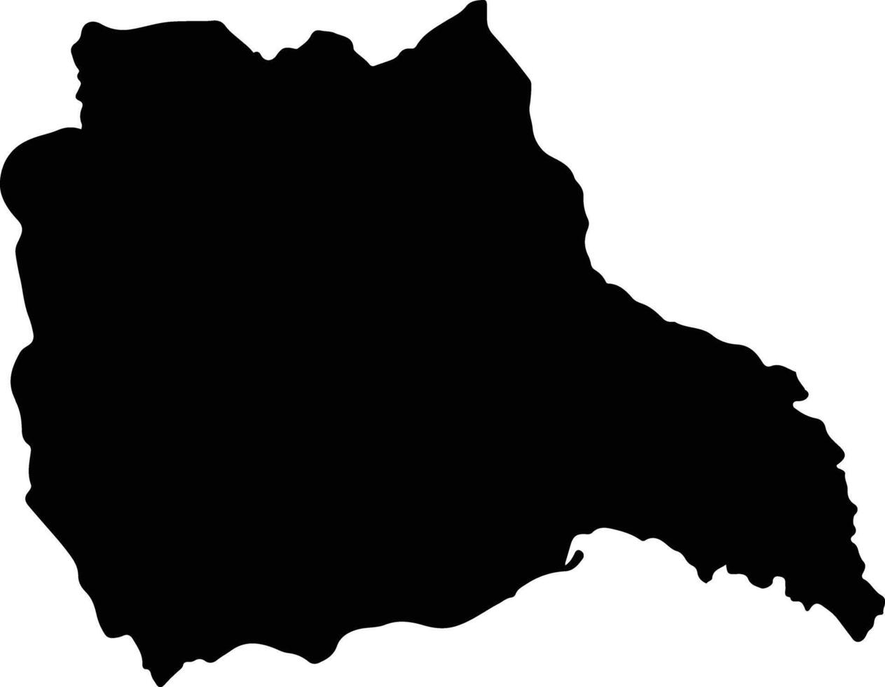 Polewali Mandar Indonesia silhouette map vector