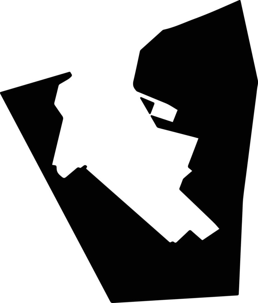 Police Department Port of Damietta Egypt silhouette map vector