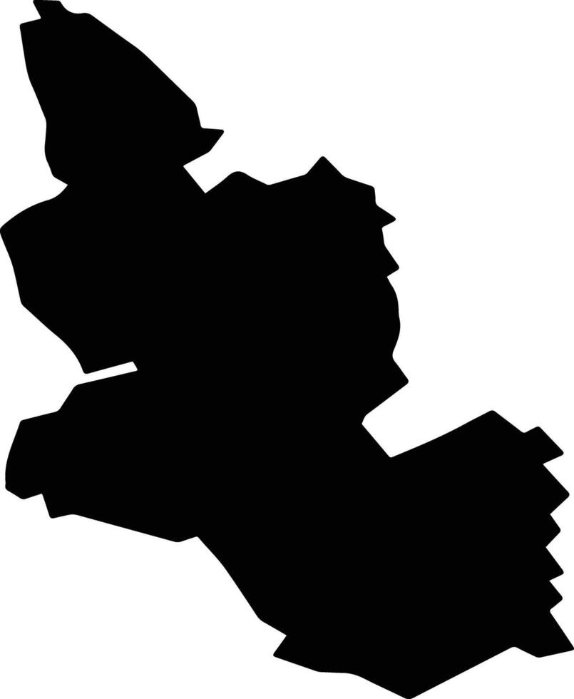 Polgard Hungary silhouette map vector